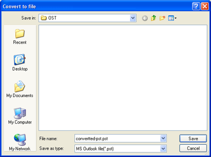 Save OST to PST