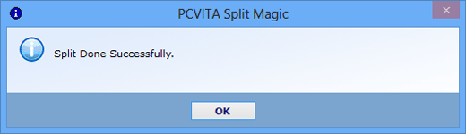 Once Process Completed, click the Compare PST to see splitting result along with comparision